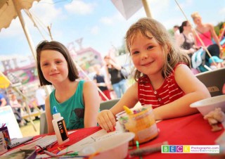 Children enjoyong some craft
