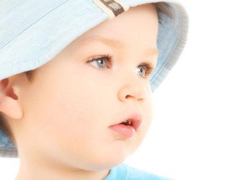 Boy with blue hat